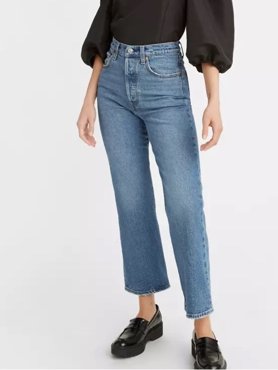 Levi's Denim - Levi’s RIBCAGE CROPPED BOOTCUT WOMEN'S JEANS High-Rise Straight Leg Women 30